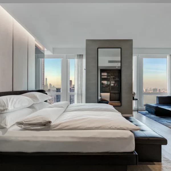 Equinox Hotel room overlooking New York