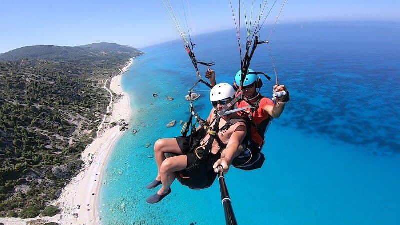 Paragliding over Kathisma Beach
