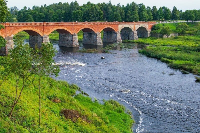 Walk Across the Kuldiga Brick Bridge