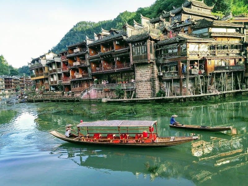 Take a boat ride on the Tuojiang River