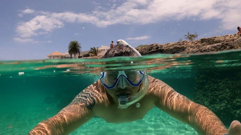 Snorkeling at the Antilla Shipwreck