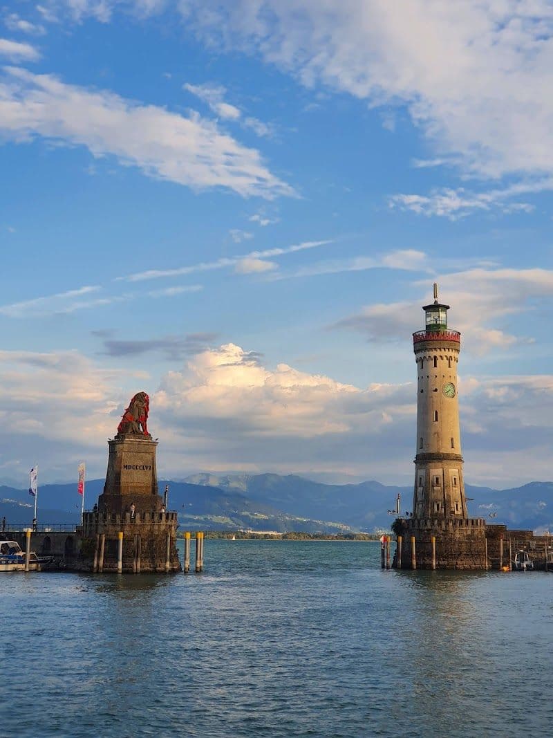 Visit the Lindau Lighthouse and Bavarian Lion Sculpture