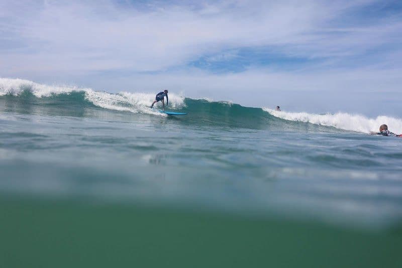 Surfing at Playa Santa Teresa