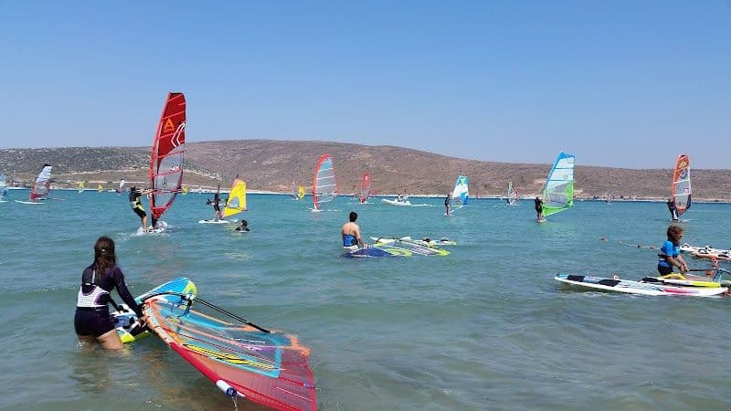 Windsurfing and Kitesurfing at Alacati Beach