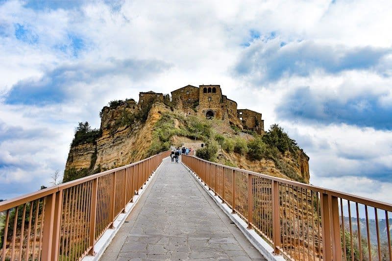 Walk Across the Footbridge to Civita di Bagnoregio