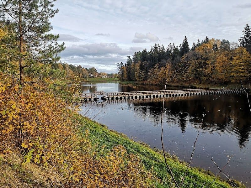 Walking along the River Ogre promenade