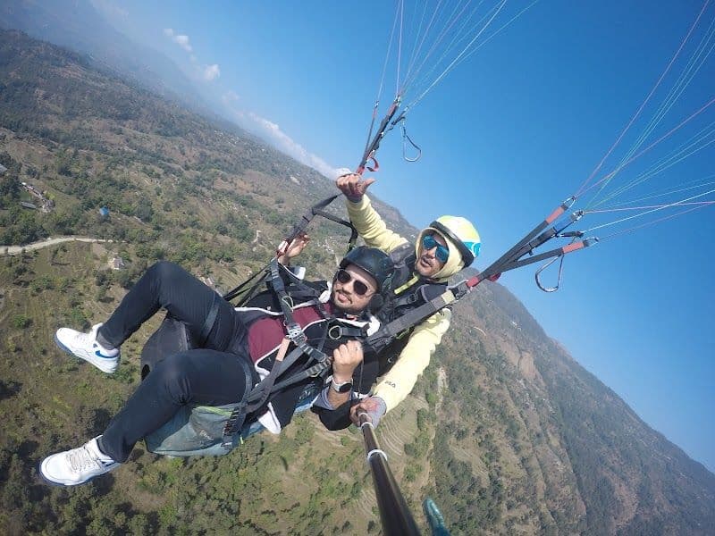 Paragliding over Phewa Lake