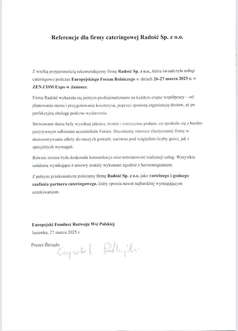 Radosc Restaurant & Wine Bar