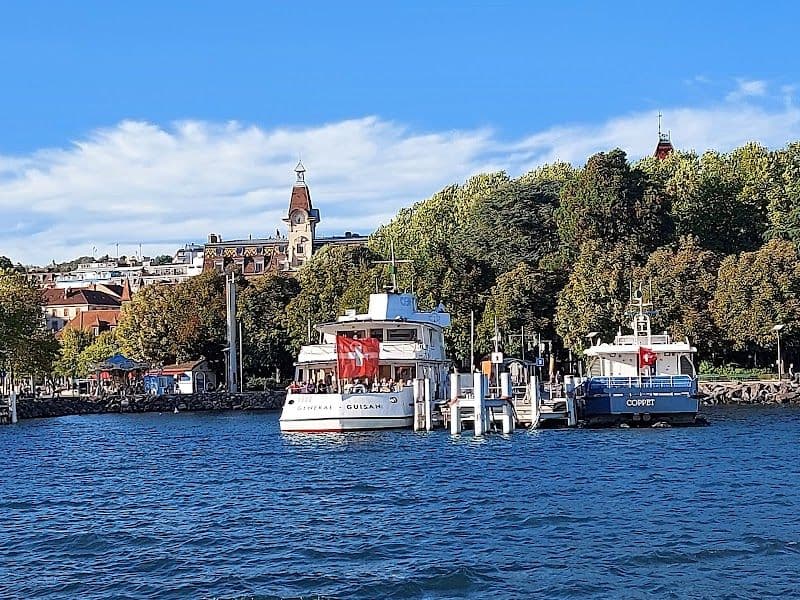 Ouchy Promenade and Lake Geneva - Lausanne - Switzerland