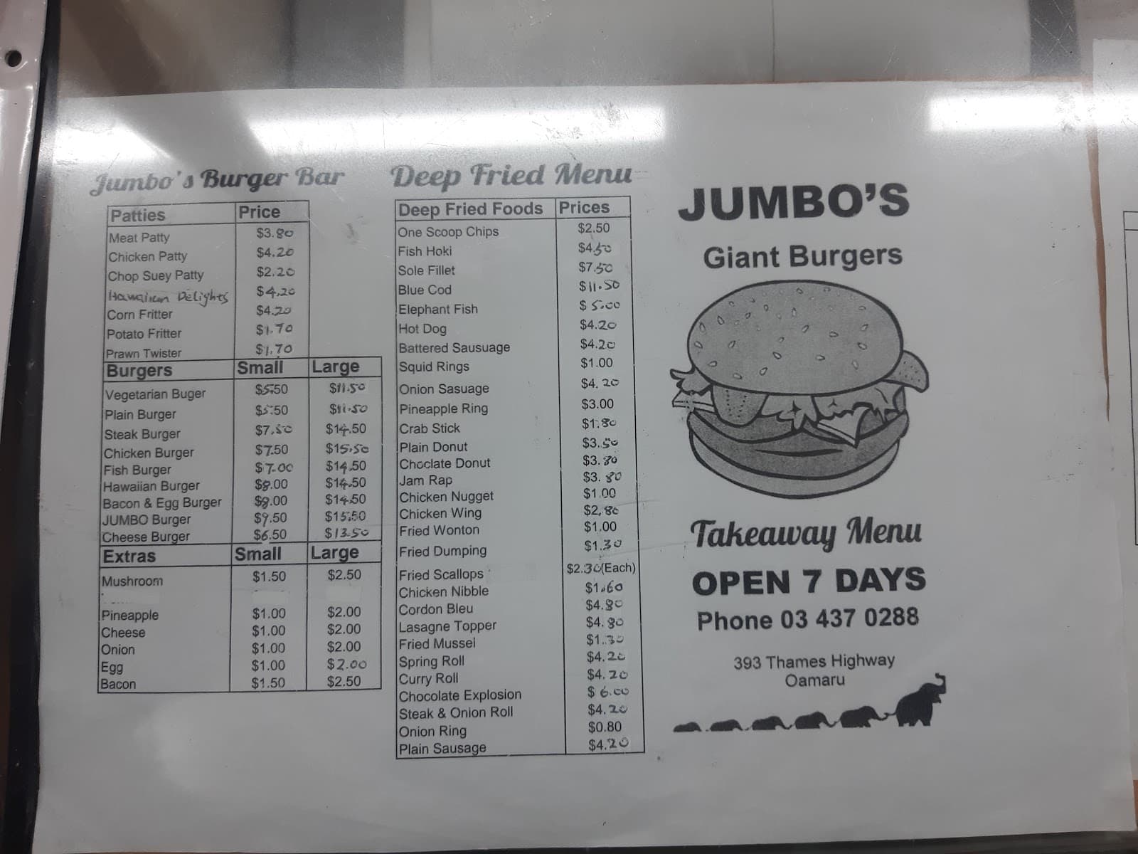 Jumbo's Burger Bar - Oamaru - New Zealand